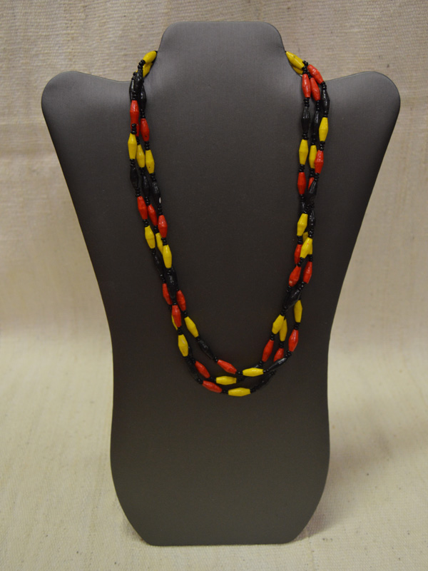 Long Trifari black & white beaded necklace | Beaded necklace, Necklace,  Trifari