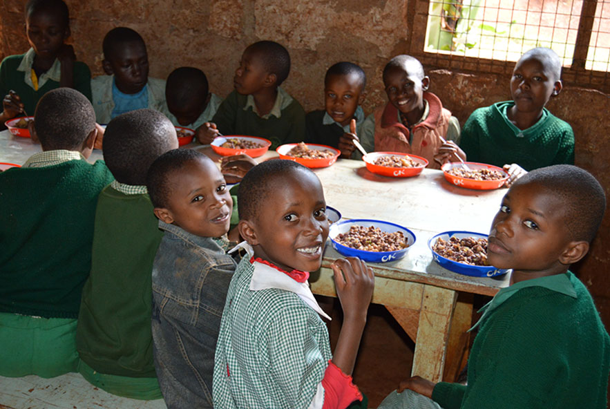 Sister2Sister Feeding Program Children Eating